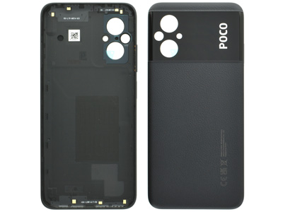 Xiaomi Poco M5 - Cover Batteria + Tasto Volume Black