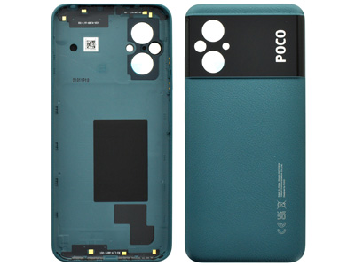 Xiaomi Poco M5 - Cover Batteria + Tasto Volume Green