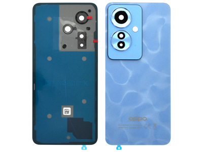 Oppo Reno11 F 5G - Cover Batteria + Vetrino Camera + Adesivi Ocean Blue