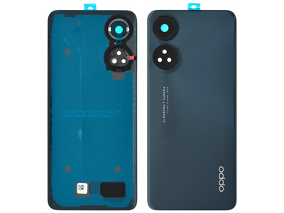 Oppo Reno8 T - Back Cover + Camera Lens + Adesive Midnight Black