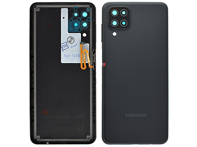 Samsung SM-A125 Galaxy A12 - Cover Batteria + Vetrino Camera + Tasti Laterali Nero