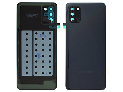 Samsung SM-A315 Galaxy A31 - Cover Batteria + Vetrino Camera + Adesivi Nero