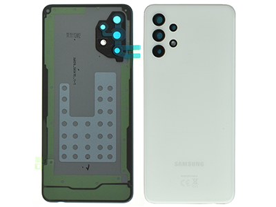 Samsung SM-A326 Galaxy A32 5G - Cover Batteria + Cover Camera completo + Adesivi White