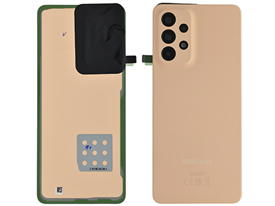 Samsung SM-A336 Galaxy A33 5G - Cover Batteria + Vetrino Camera + Adesivi Awesome Peach