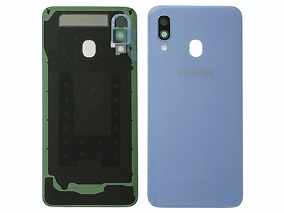 Samsung SM-A405 Galaxy A40 - Cover Batteria + Vetrino Camera + Adesivi Blu