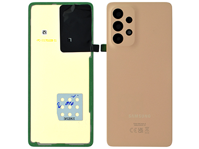 Samsung SM-A536 Galaxy A53 5G - Cover Batteria + Vetrino Camera + Adesivi Awesome Peach