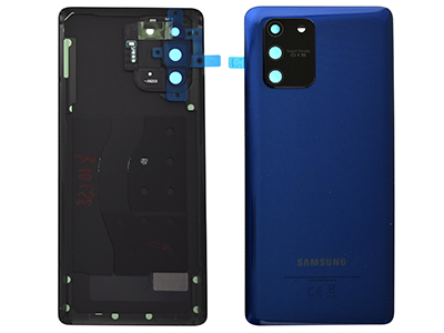Samsung SM-G770 Galaxy S10 Lite - Cover Batteria + Vetrino Camera + Adesivi Blu