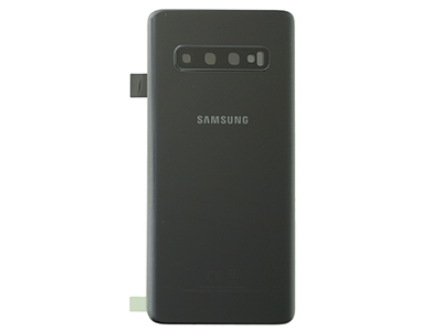 Samsung SM-G973 Galaxy S10 - Cover Batteria in vetro + Vetrino Camera Prism Black