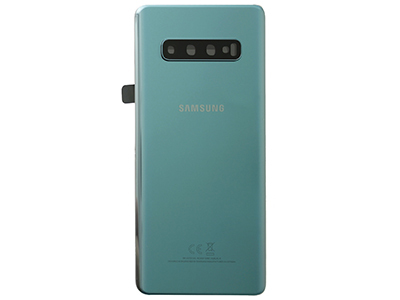 Samsung SM-G975 Galaxy S10+ - Glass Back Cover + Camera Lens Green