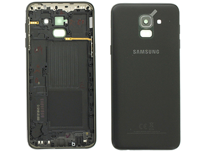 Samsung SM-J600 Galaxy J6 2018 - Back Cover + Camera Lens + Side Keys Black