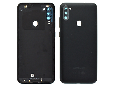 Samsung SM-M115 Galaxy M11 - Cover Batteria + Vetrino Camera + Tasti Laterali Black