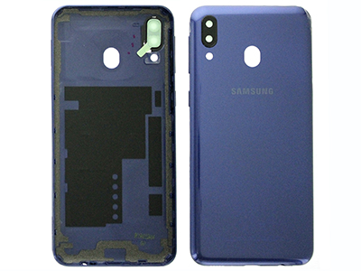 Samsung SM-M205 Galaxy M20 - Cover Batteria + Vetrino Camera + Tasti Laterali Blu