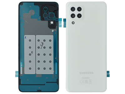 Samsung SM-M325 Galaxy M32 - Cover Batteria + Vetrino Camera + Adesivi White