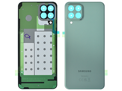 Samsung SM-M336 Galaxy M33 5G - Cover Batteria + Vetrino Camera + Adesivi Green