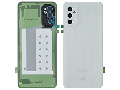Samsung SM-M526 Galaxy M52 5G - Cover Batteria + Vetrino Camera + Adesivi White