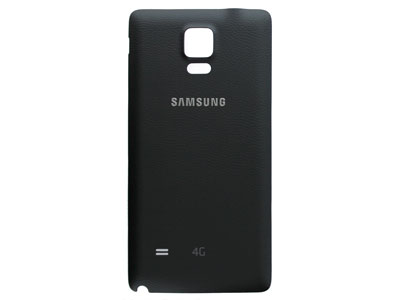 Samsung SM-N910 Galaxy NOTE 4 - Guscio Batteria Similpelle Nero