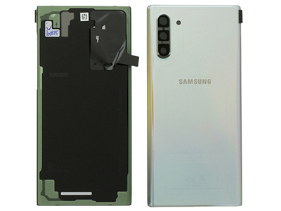 Samsung SM-N970 Galaxy Note 10 - Cover Batteria in vetro + Vetrino Camera + Adesivi Aura Glow