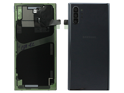 Samsung SM-N976 Galaxy Note 10+ 5G - Cover Batteria in vetro + Vetrino Camera + Adesivi Nero