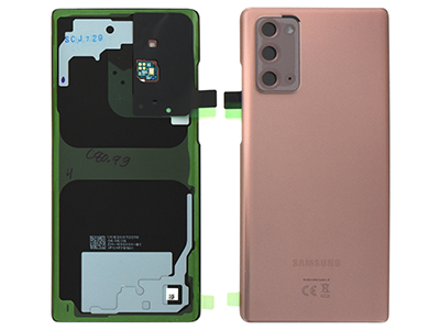 Samsung SM-N980 Galaxy Note 20 - Cover Batteria + Vetrino Camera + Adesivi + Microfono Mystic Bronze