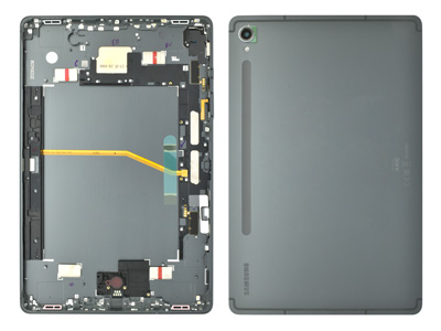 Samsung SM-X710 Galaxy Tab S9 WiFi - Cover Batteria +Tasti Laterali + Vetrino Camera Graphite