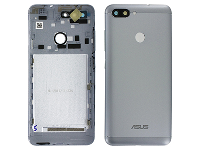 Asus ZenFone Max Plus (M1) ZB570TL / X018D - Cover Batteria + Tasti Laterali + Vetrino Camera Silver