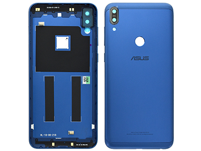 Asus ZenFone Max Pro (M1) ZB602KL - Cover Batteria + Tasti Laterali + Vetrino Camera Blu