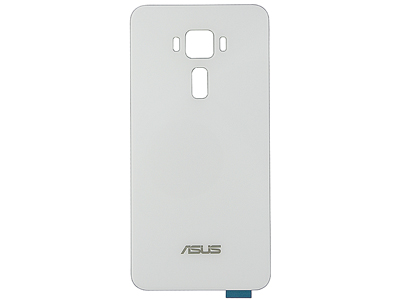 Asus ZenFone 3 Vers. ZE520KL / Z017D - Cover Batteria in Vetro Bianco