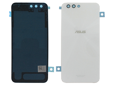 Asus ZenFone 4 ZE554KL / Z01KD - Cover Batteria + Vetrino Camera Bianco