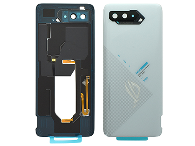 Asus ROG Phone 5 Vers. ZS673KS - Cover Batteria + Vetrino Camera + Antenna + Adesivi White