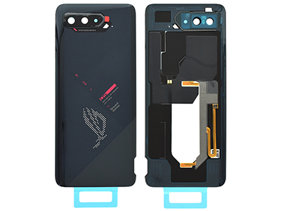 Asus ROG Phone 5 Vers. ZS673KS - Cover Batteria + Vetrino Camera + Adesivi Phantom Black