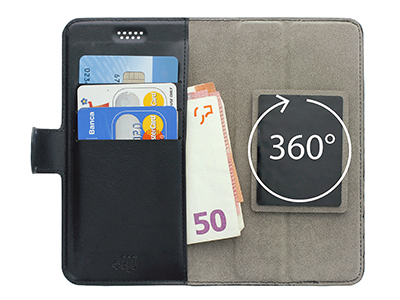 Samsung GT-I8190 Galaxy S3 Mini - Universal PU Leather Case size M up to 4.5'' Black