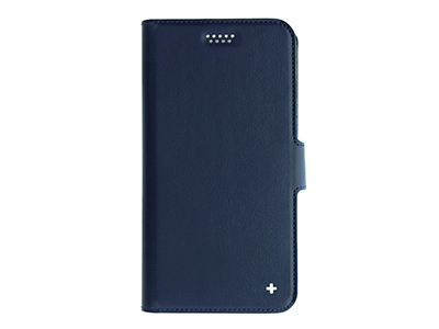 Samsung SM-G313 Galaxy Trend 2 - Universal PU Leather Case size M up to 4.5'' Blue