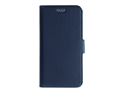 Wiko Fever 4G - Universal PU Leather Case size XL up to 5.5'' Blue
