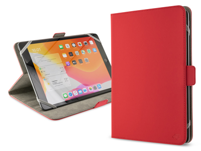 Samsung SM-T220 Galaxy Tab A7 Lite - Custodia book EcoPelle serie PANAMA Colore Rosso Universale  per Tablet 9-11