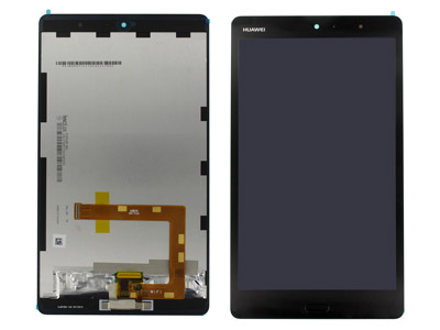 Huawei Media Pad M3 Lite 8 Wifi - Lcd + Touchscreen + Tasto Home Nero
