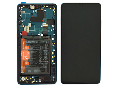 Huawei Mate 20X 5G - Lcd + Touchscreen + Frame + Batteria + Vibrazione + Altoparlante + Tasti Laterali  Verde