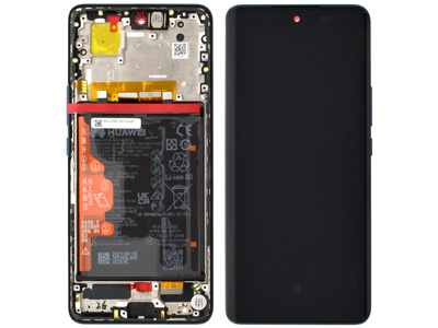 Huawei Nova 9 - Lcd + Touchscreen + Frame + Batteria + Vibrazione + Altoparlante + Tasti Laterali Black