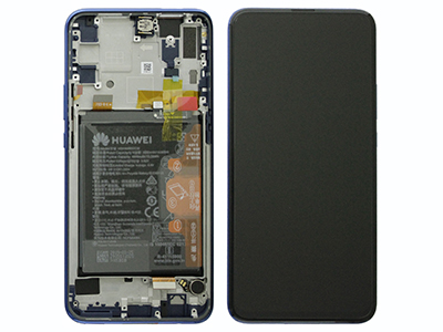 Huawei P Smart Z - Lcd + Touchscreen + Frame + Batteria + Vibrazione + Altoparlante + Tasti Laterali  Blu