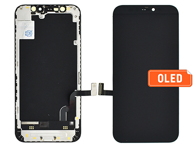 Apple iPhone 12 mini - Lcd+Touchscreen Nero - Qualità Premium AAA+ OLED **Stessa Tecnologia dell' Originale**