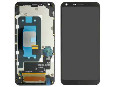 Lg M700A Q6 Dual-Sim - Lcd + Touchscreen + Frame Nero