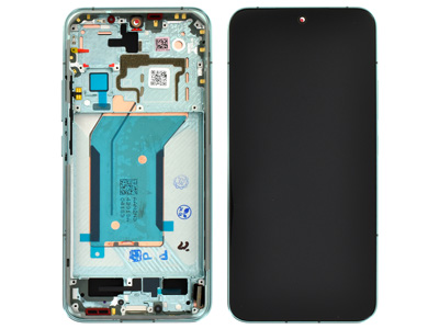 Xiaomi Xiaomi 14 5G - Lcd + Touch Screen + Frame + Tasti Laterali Jade Green