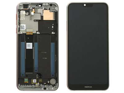 Nokia Nokia 7.1 - Lcd + Touchscreen + Frame + Tasti Laterali Steel