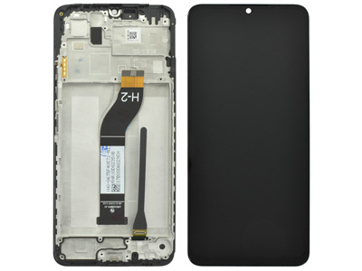 Xiaomi Poco C65 - Lcd + Touch Screen + Frame + Switch Tasti Laterali Black