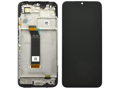 Xiaomi Poco M4 5G - Lcd + Touch Screen + Frame + Swich Tasti Laterali Black