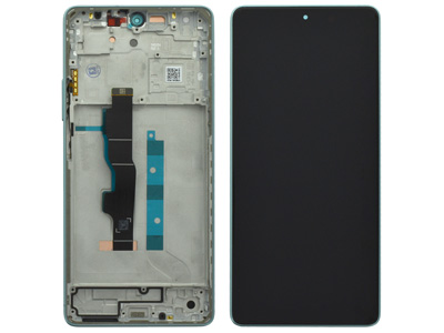 Xiaomi Redmi Note 13 5G - Lcd + Touch Screen + Frame + Volume Key Ocean Teal