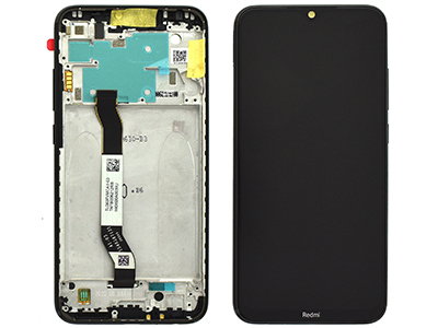 Xiaomi Redmi Note 8 - Lcd + Touchscreen + Frame + Tasti Laterali Space Black