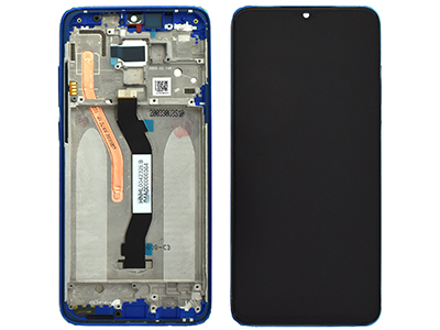 Xiaomi Redmi Note 8 Pro - Lcd + Touchscreen + Frame + Tasti Laterali Dark Blue