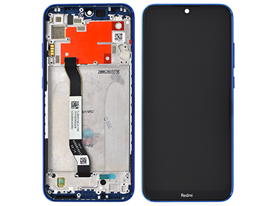 Xiaomi Redmi Note 8T - Lcd + Touchscreen + Frame + Tasti Laterali Neptune Blue