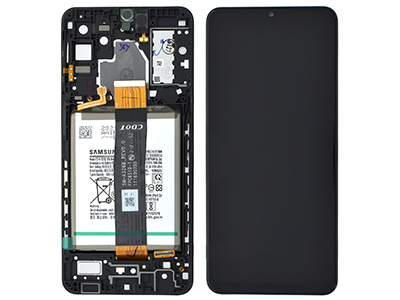 Samsung SM-A326 Galaxy A32 5G - Lcd + Touchscreen + Frame + Batteria + Altoparlante Black
