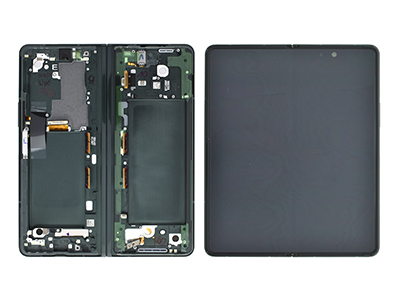 Samsung SM-F926 Galaxy Z Fold3 5G - Lcd + Touchscreen + Frame + Altoparlante Phantom Green
